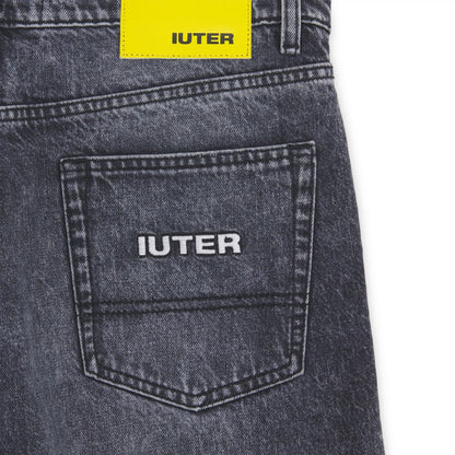 Pantaloncini Uomo Iuter - Loose Denim Shorts - Nero