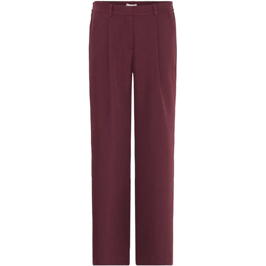 Pantaloni Donna Ichi - Ihfava Wide Pa - Rosso