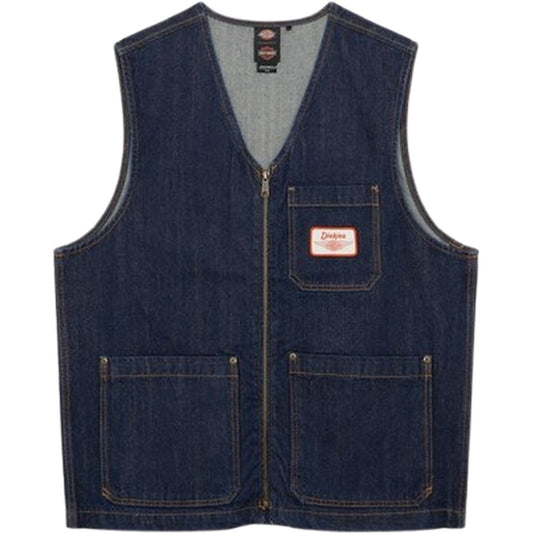 Gilet Uomo Dickies - M Dickies X Hd Denim Vest - Blu
