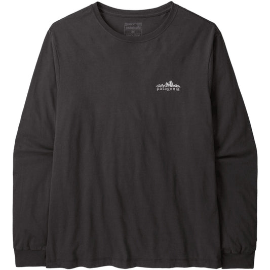 Maglie a manica lunga Uomo Patagonia - M's L/S Fitz Roy Foothills T-Shirt - Nero