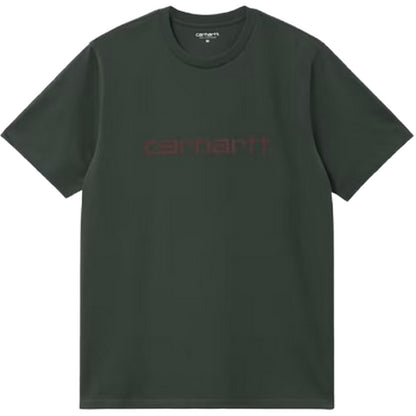 T-shirt Uomo Carhartt Wip - S/S Script T-Shirt - Verde