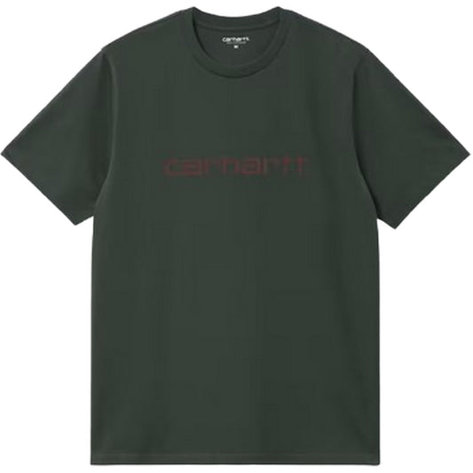 T-shirt Uomo Carhartt Wip - S/S Script T-Shirt - Verde