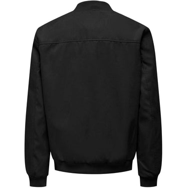 Kurtki męskie Only & Sons – Onslucas Fake Suede Bomber Otw – Czarne