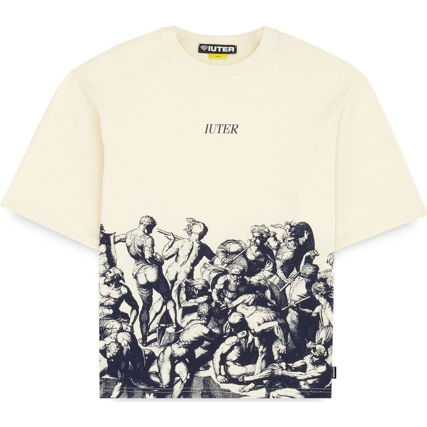 T-shirt Uomo Iuter - Battle Reverse Stitch Tee - Avorio