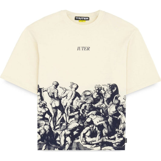 T-shirt Uomo Iuter - Battle Reverse Stitch Tee - Avorio