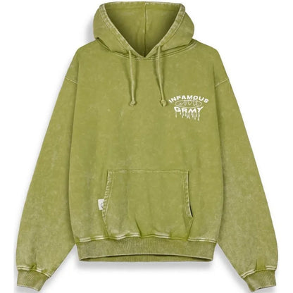 Felpe con cappuccio Uomo Grmy - Follow The Dollar Washed Vintage Hoodie - Verde