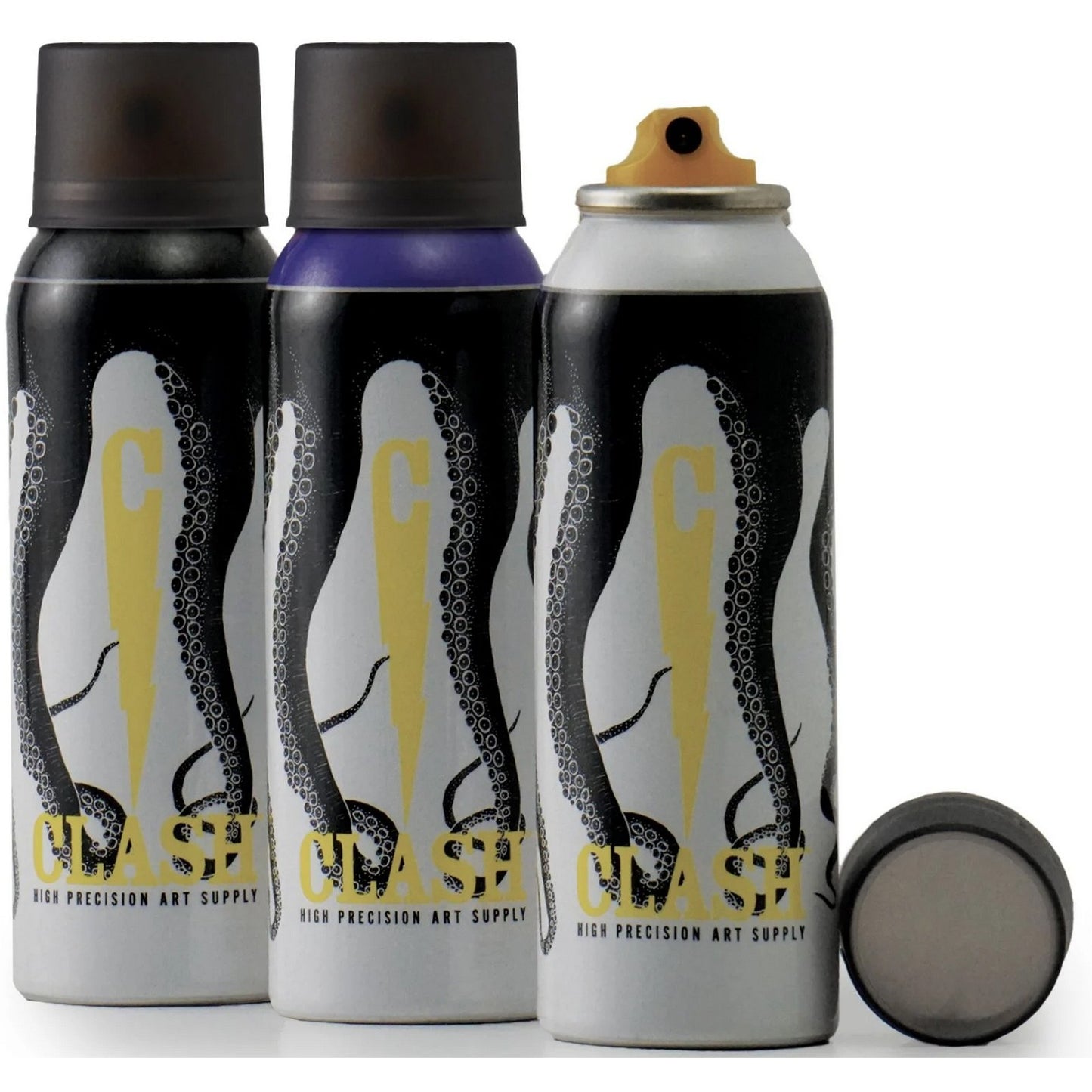 Calze Uomo Octopus - Clash Octopus 3 Pack Cans 125ml Black/Purple/White - Multicolore