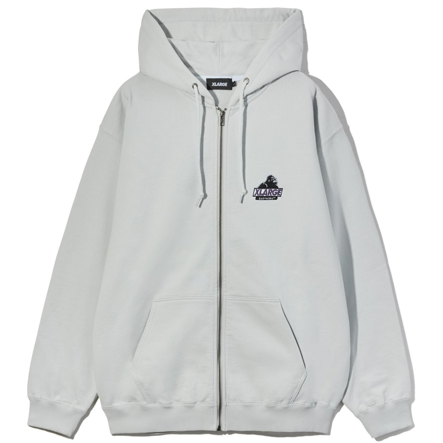Felpe con cappuccio Unisex XLarge - Slanted Og Zip Hooded Sweatshirt - Grigio