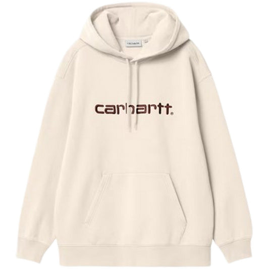 Felpe con cappuccio Donna Carhartt Wip - W' Hooded Carhartt Sweatshirt - Beige