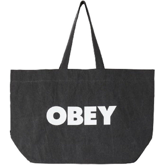 Borse a spalla Unisex Obey - Pigment Dyed Tote Bag - Nero