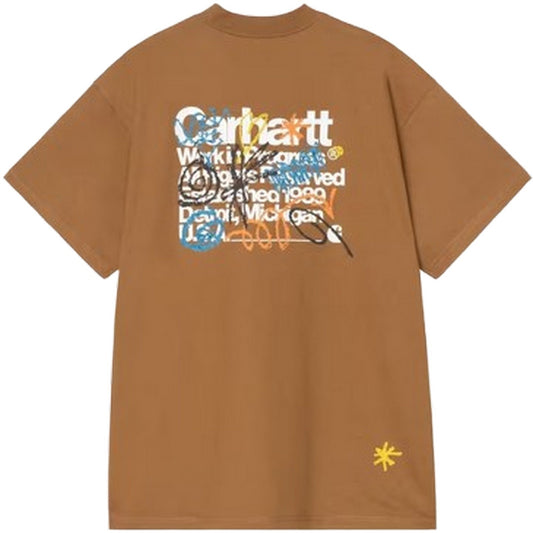 T-shirt Uomo Carhartt Wip - S/S Primary T-Shirt - Marrone