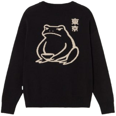 Maglie a manica lunga Uomo Kaotico - Ramen Frog Jersey - Nero