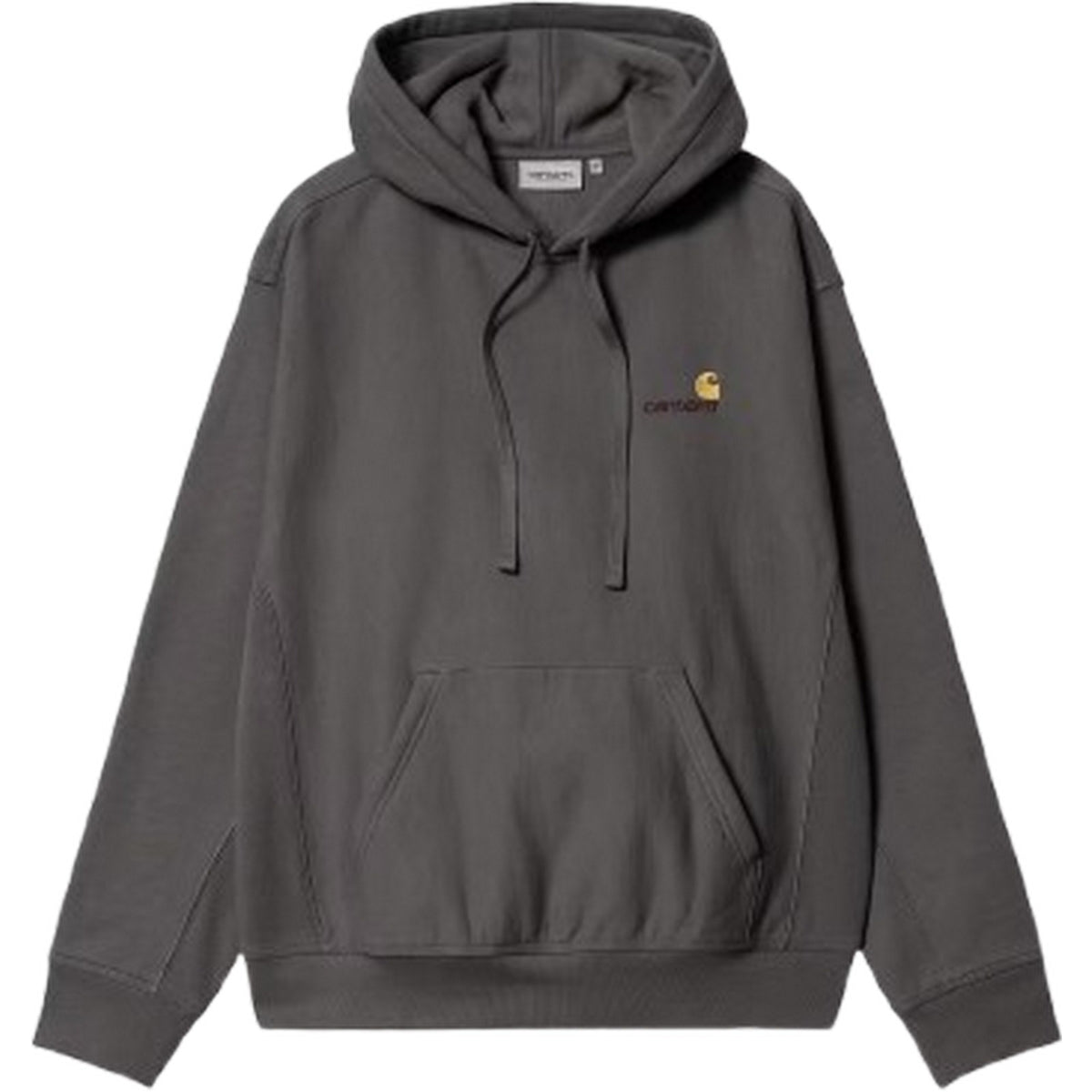 Felpe con cappuccio Uomo Carhartt Wip - Hooded American Script Sweat - Grigio