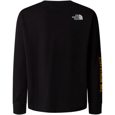 Camisas de manga larga Chicos unisex The North Face - Teen Varsity Graphic Oversize L/S Tee - Negro