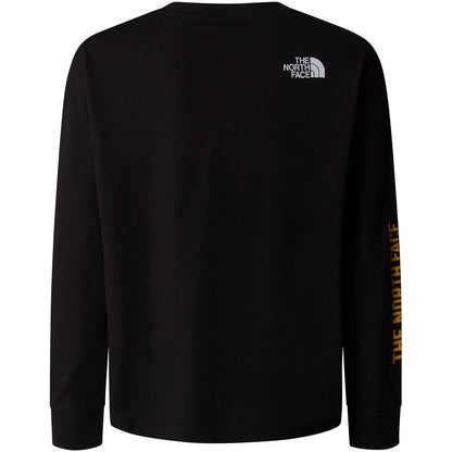 Maglie a manica lunga Ragazzi Unisex The North Face - Teen Varsity Graphic Oversize L/S Tee - Nero