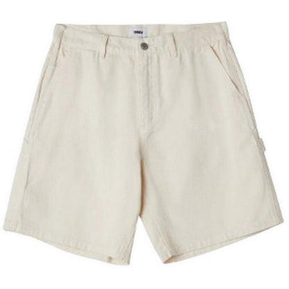 Bermuda Uomo Obey - Bigwig Denim Carpenter Short - Bianco