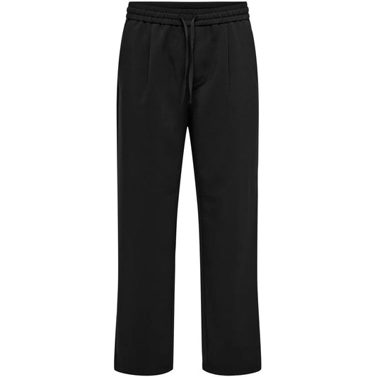 Pantaloni Uomo Only & Sons - Onswill 0292 Loose String Pant Frml Noos - Nero