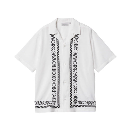 Camicie Donna Carhartt Wip - W' S/S Coba Shirt - Bianco