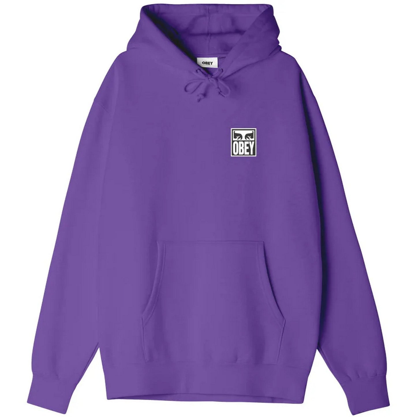 Felpe con cappuccio Uomo Obey - Obey Eyes Icon Hood Premium Fleece - Viola