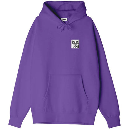 Felpe con cappuccio Uomo Obey - Obey Eyes Icon Hood Premium Fleece - Viola