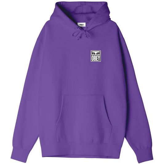 Felpe con cappuccio Uomo Obey - Obey Eyes Icon Hood Premium Fleece - Viola