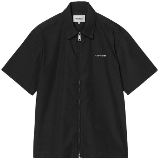 Camicie casual Uomo Carhartt Wip - S/S Postal Zip Shirt - Nero