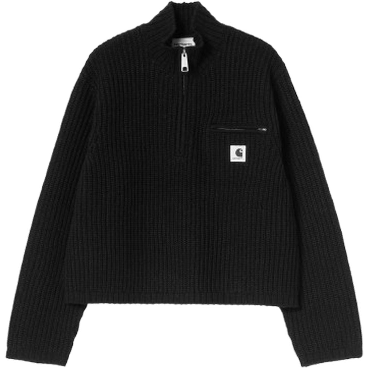 Felpe senza cappuccio Donna Carhartt Wip - W' Detroit Half Zip Sweater - Nero