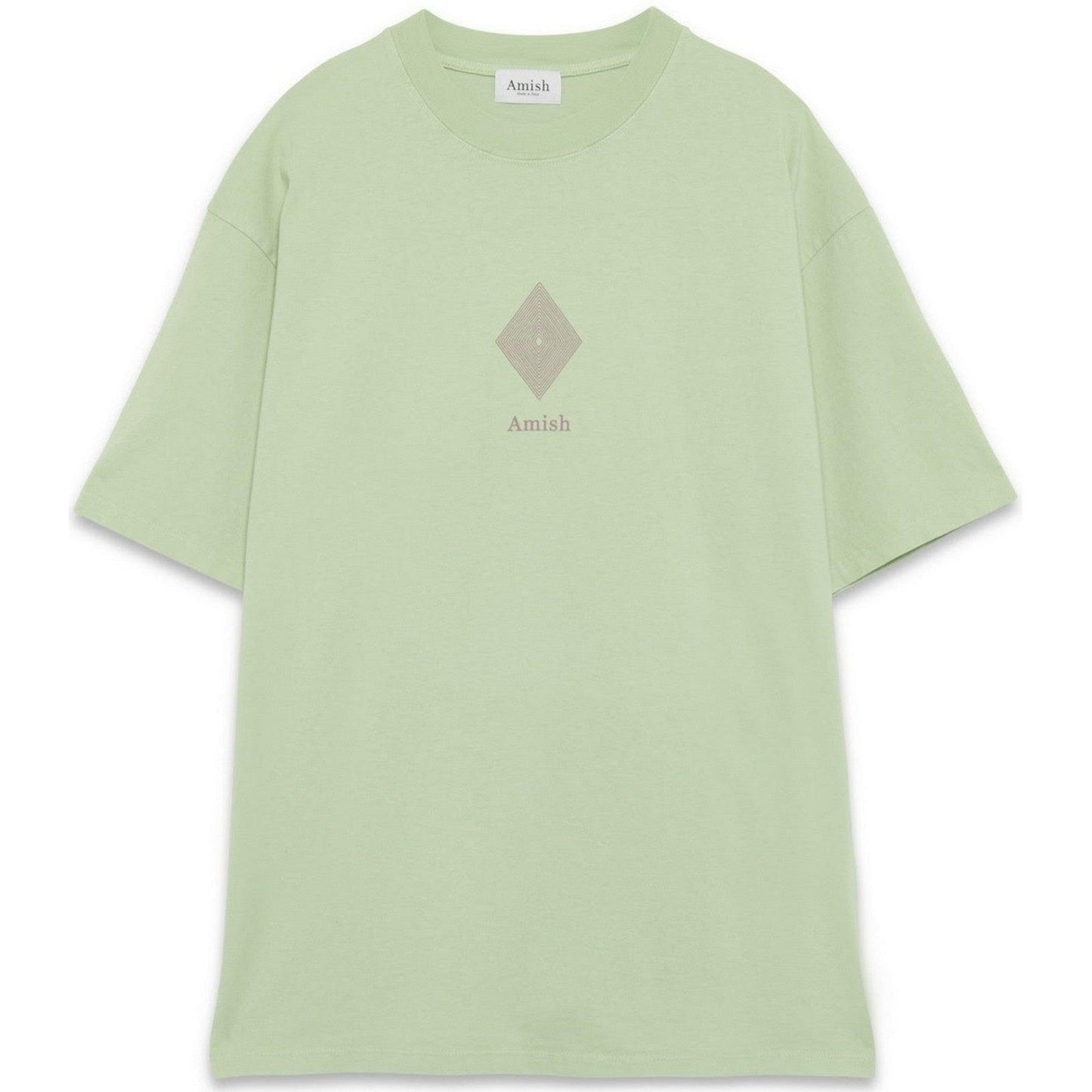 T-shirt Uomo Amish - T-Shirt Man Amish Jersey Logo - Verde