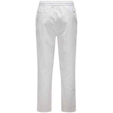 Pantalones de hombre Only & Sons - Onssinus Loose 0007 Cot Lin Pant Noos - Blanco