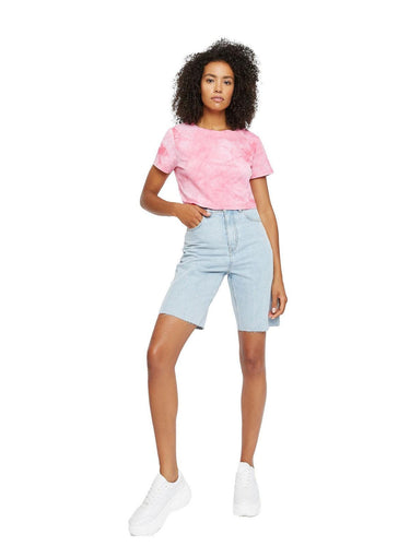 Glamorous Bermuda Femme - Short Femme - Bleu
