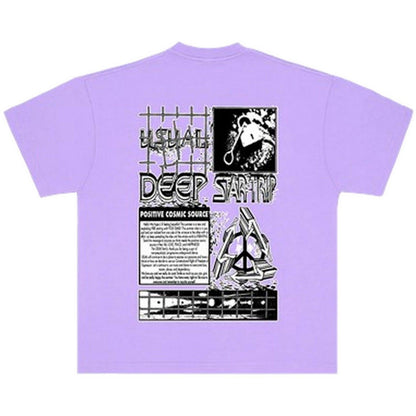 T-shirt Uomo Usual - Star Trip T-Shirt - Viola