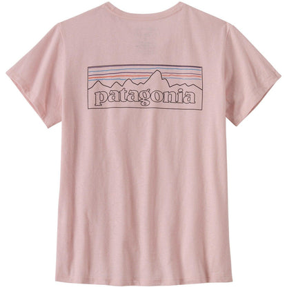 T-shirt Donna Patagonia - W's P-6 Logo Responsibili-Tee - Rosa