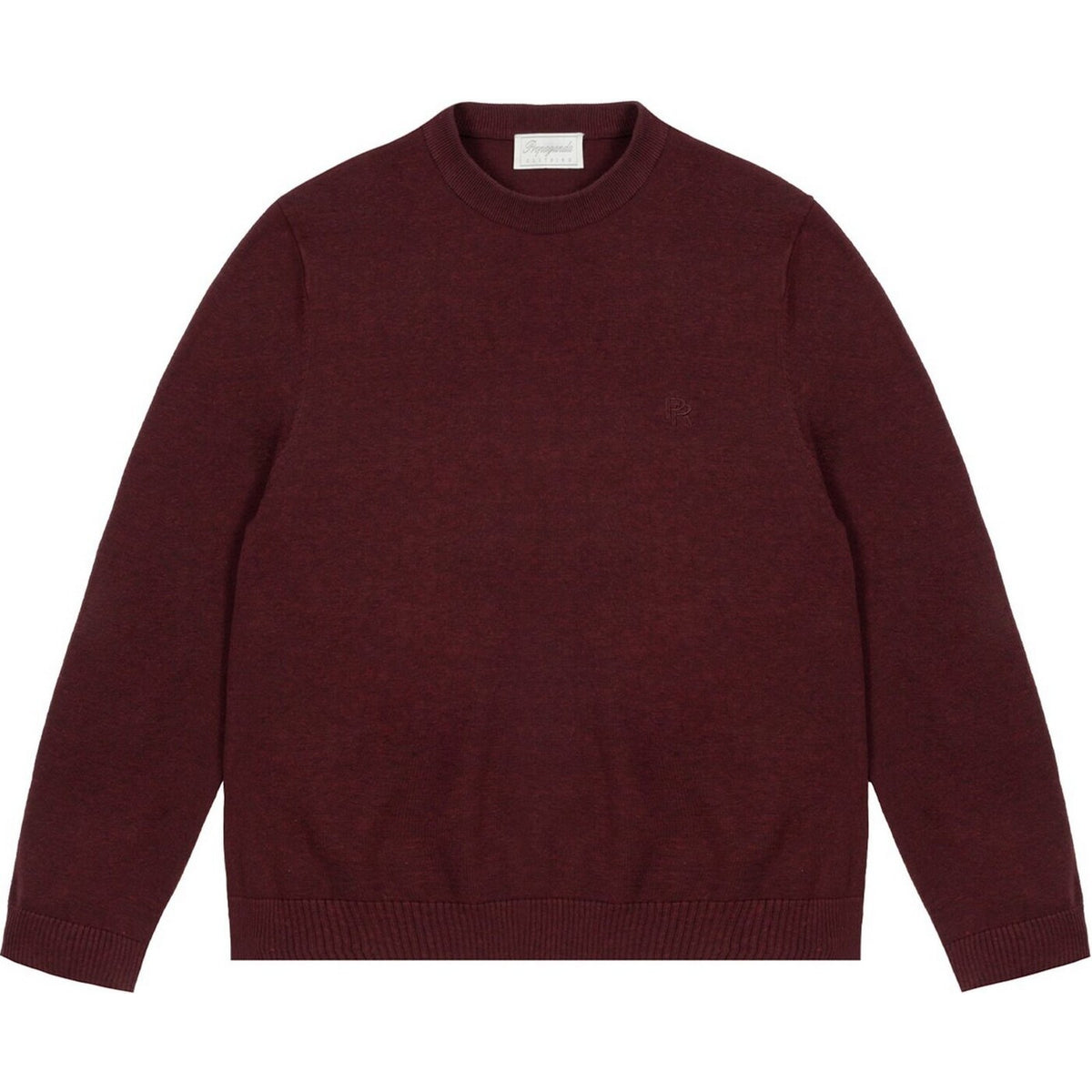 Felpe senza cappuccio Uomo Propaganda - Sweater Ribs - Bordeaux