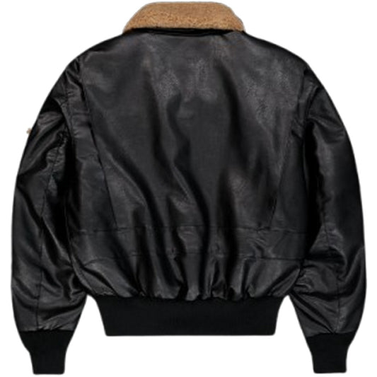 Giubbotti Uomo Alpha Industries - G-1 Devils Brigade Faux Leather Bomber Jacket - Nero