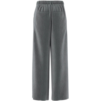 Pantaloni Donna Pieces - Pckamil Hw Wide Pant Noos Bc - Grigio