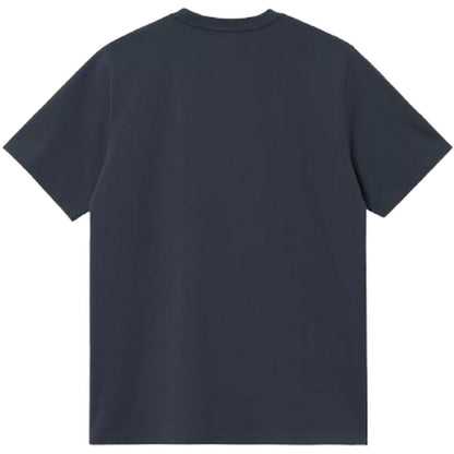 T-shirt Uomo Carhartt Wip - S/S American Script - Blu