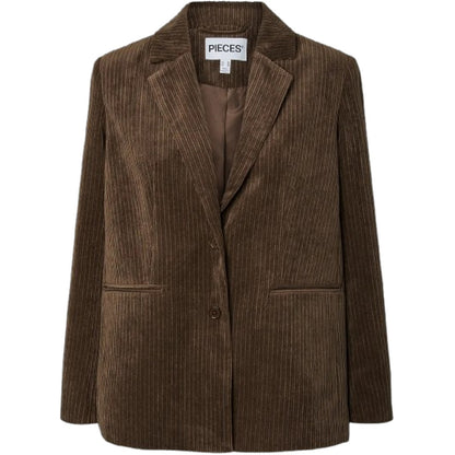Giacche da abito e blazer Donna Pieces - Pcaudre Cord Loose Blazer Bc - Marrone
