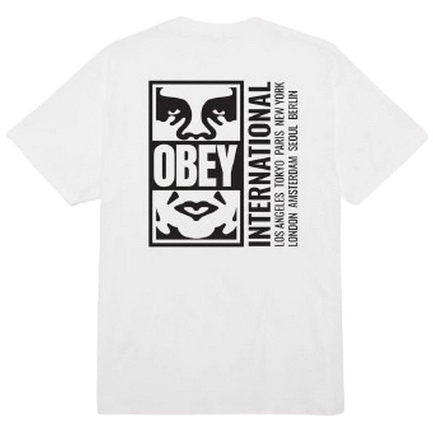 T-shirt Uomo Obey - Obey Icon Split Classic Tee - Bianco