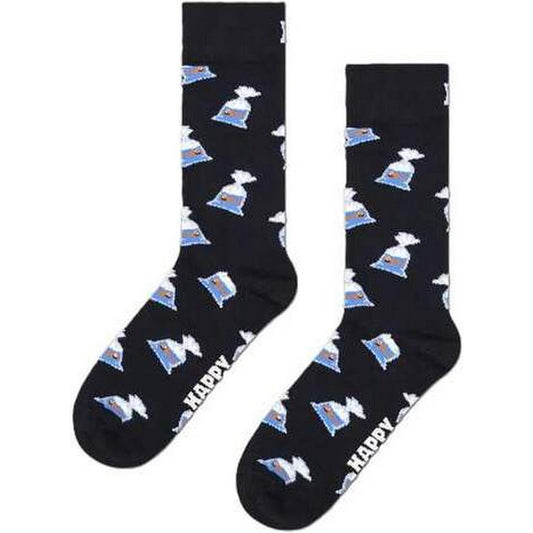 Calze Unisex Happy Socks - Something Fishy Sock - Nero