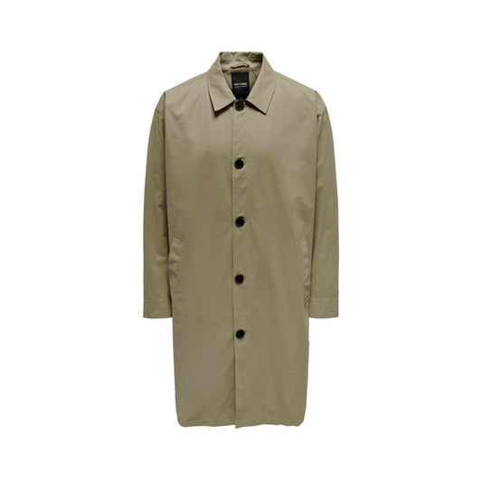 Cappotti Uomo Only & Sons - Onsmalcom Coat Otw - Beige