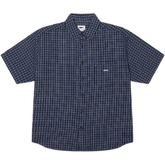 Maglie a manica lunga Uomo Obey - Bigwig Ian Woven - Blu
