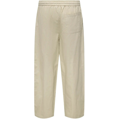 Pantaloni Uomo Only & Sons - Onsdaves Wide Cot Lin 0007 Pants - Bianco