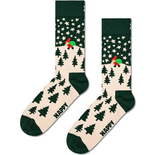 Calze Unisex Happy Socks - Santa On The Way Sock - Verde