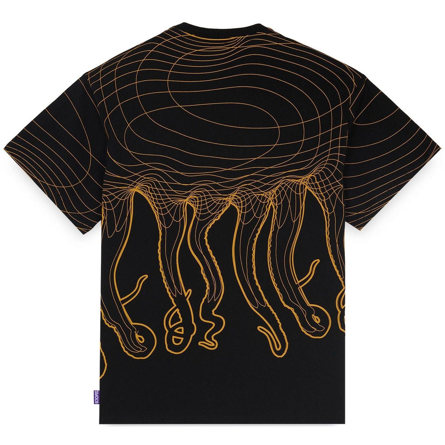 T-shirt Uomo Octopus - Evangelion – EVA 00 Flowing Octopus Tee - Nero