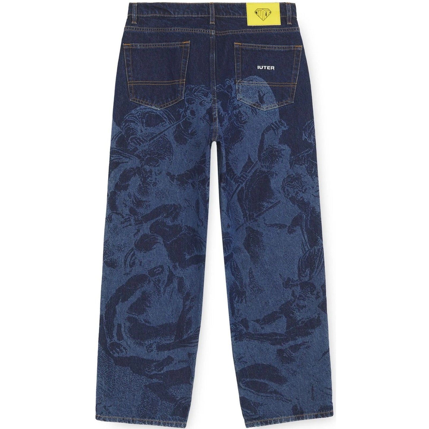 Pantaloni Uomo Iuter - Battle Laser Baggy Denim Pants - Blu