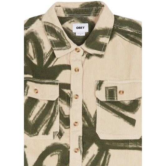 Camicie Donna Obey - Obey Nabi Cord Shirt Ls - Marrone