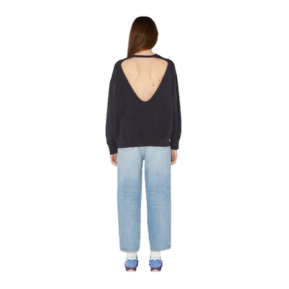 Felpe senza cappuccio Donna Amish - Crew back WOMAN - Nero