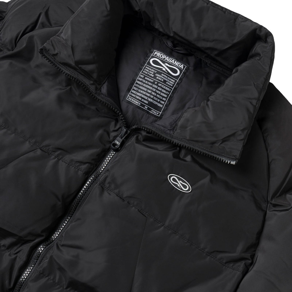 Piumini Uomo Propaganda - Puffer Jacket Logo Atom - Nero