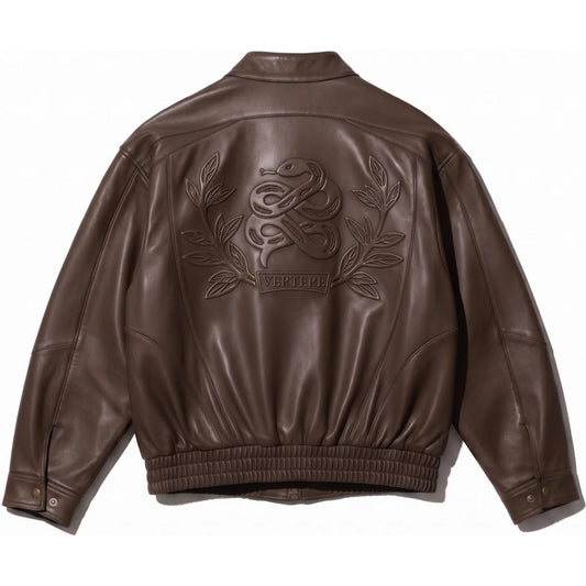 Giacche Uomo Vertere Berlin - Mercy Faux Leather Jacket - Marrone