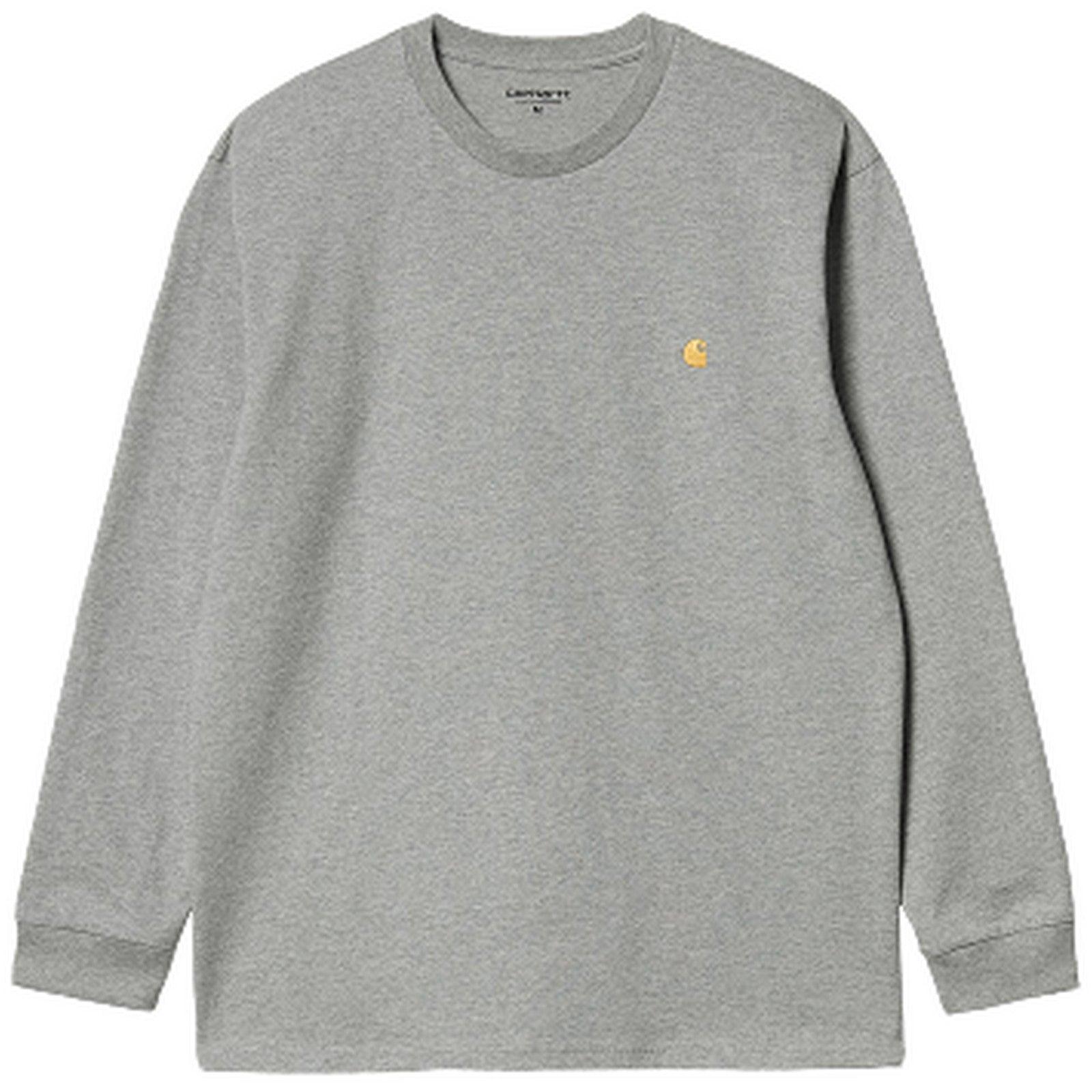 Maglie a manica lunga Uomo Carhartt Wip L S Chase T Shirt Grigio MrJam Store